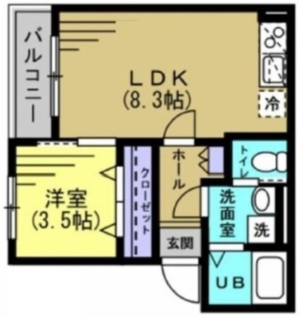 Eris南流山の物件間取画像